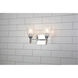 Fun Finial 2 Light 15 inch Polished Chrome Vanity Light Wall Light